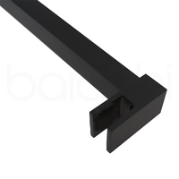 Shower Screen Glass Panel Stabiliser Support Bar Black Adjustable Up To 1000mm