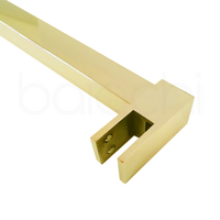 Shower Screen Glass Panel Stabiliser Support Bar Brushed Gold Adjustable Up To 1200mm