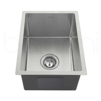 340X440mm Handmade Laundry Kitchen Sink Top/Under Mount Stainless Steel