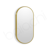 Baiachi Cora Oval 450mmx900mm Frame Mirror Brushed Gold