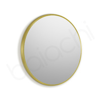Otus 600 Round Frame Mirror Brushed Gold