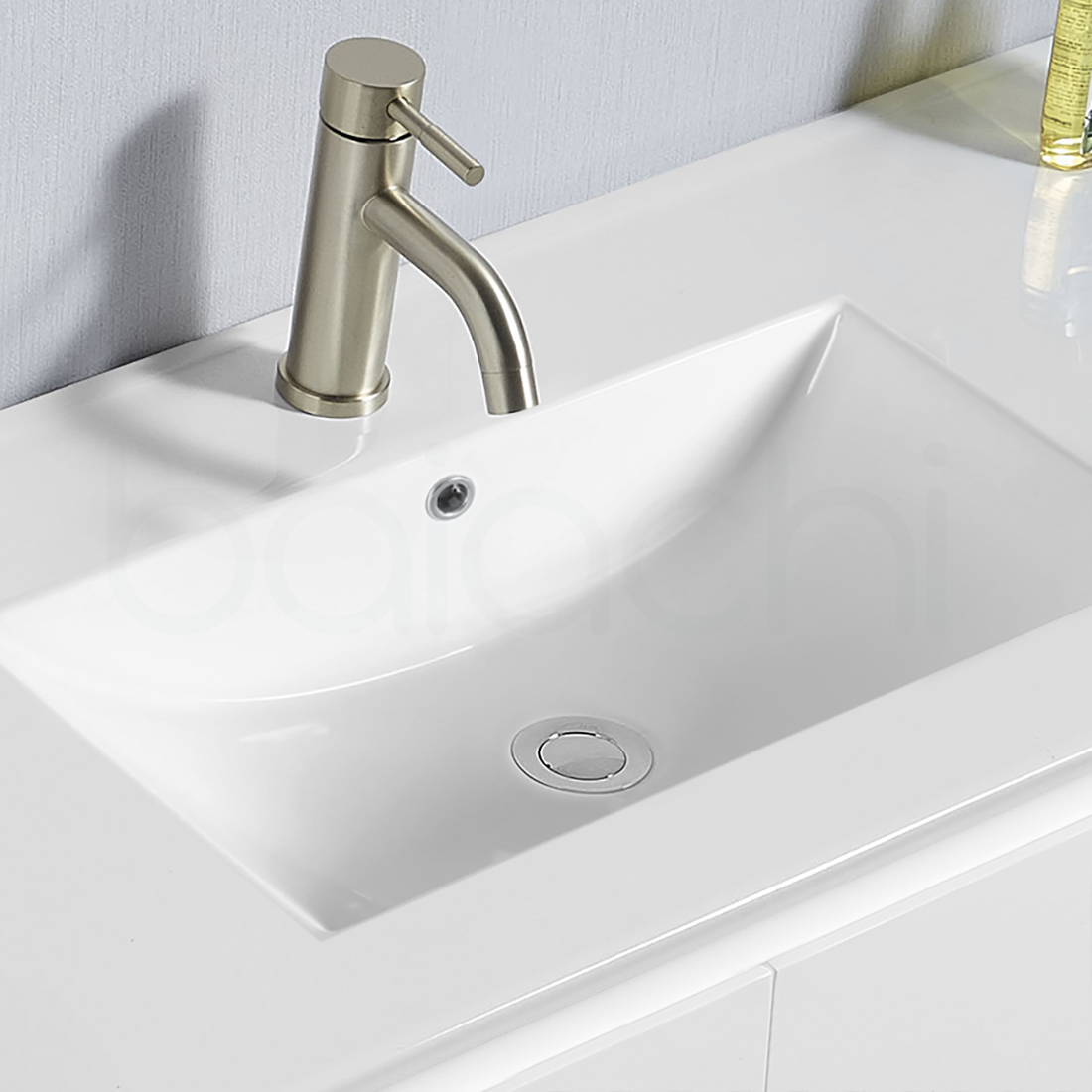 Ivana 600mm Bathroom Vanity Unit Wall Hung Ceramic Basin Sink Pvc Water Proof Ebay