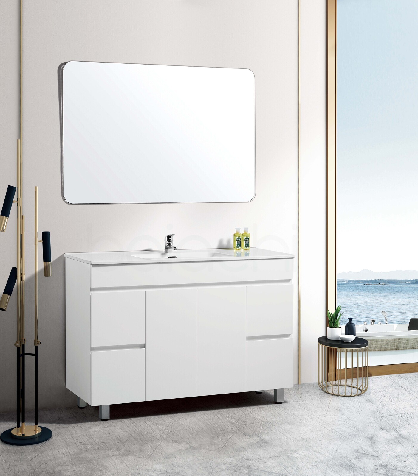Windsor 1200mm Bathroom Vanity Cabinet Unit Wash Basin Sink Storage Freestanding Ebay