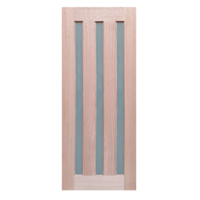 820X2040X40mm Entrance Solid Timber Veneer External Front Entry Door Glass 033