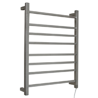 BATHROOM HEATED TOWEL RAIL - 8 SQUARE STAINLESS STEEL BARS HTR-S6A