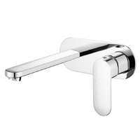 Cora Round Bathroom Shower Bath Wall Mixer Faucet Spout Handle Chrome PBR3003
