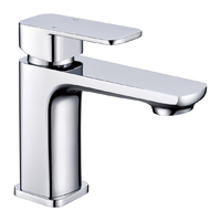 Nova Bathroom Vanity Wash Basin Flick Mixer Faucet Tap Brass Chrome PSR2003SB