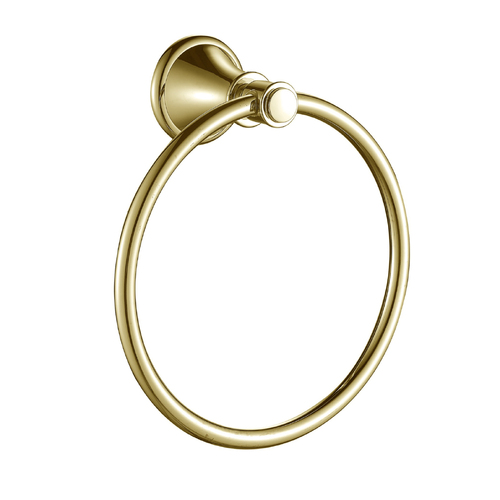 Ikon Clasico Towel Ring Brushed Gold