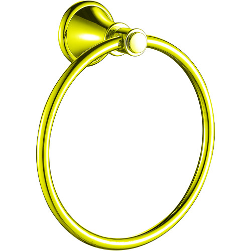 Ikon Clasico Towel Ring Brushed Gold