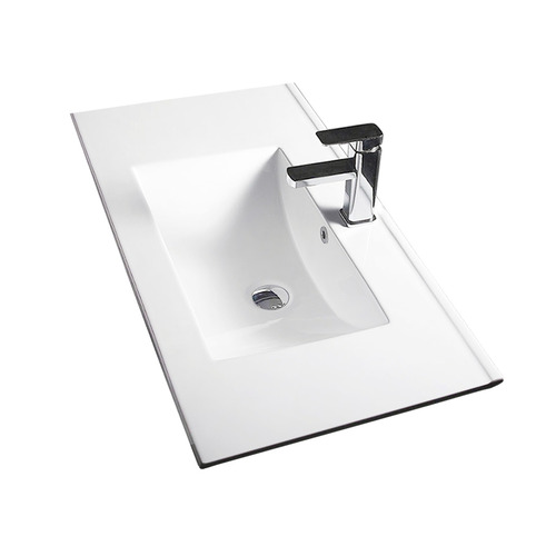 Bathroom Vanity White Ceramic Thin Edge Basin - 60E