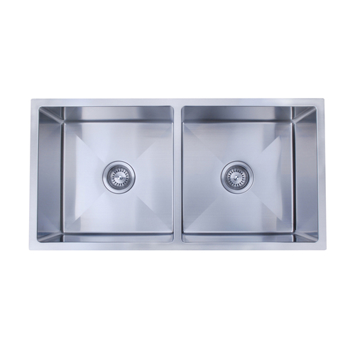 860X440mm Handmade Laundry Kitchen Sink Top/Under Mount Stainless Steel