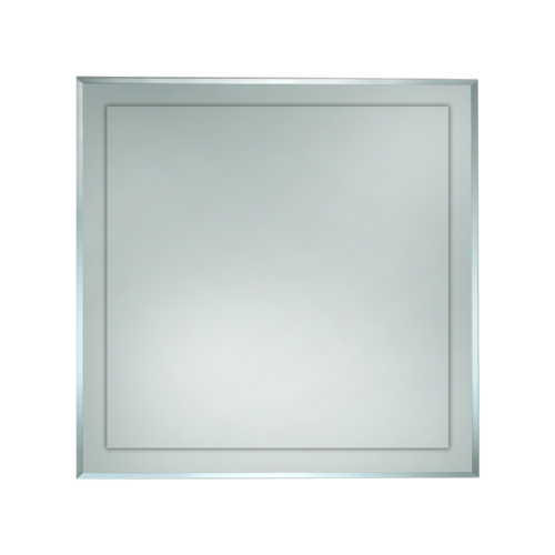 750 X 750mm Bathroom Mirror Bevelled Edge Hung Vertical Or Horizontal (F002-750)