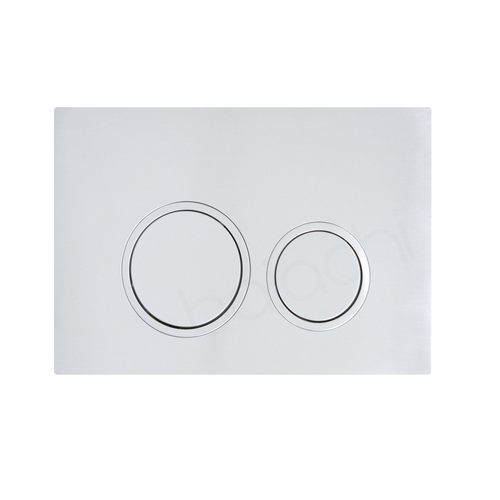 Round In-Wall Toilet Dual Flushing Buttons Chrome