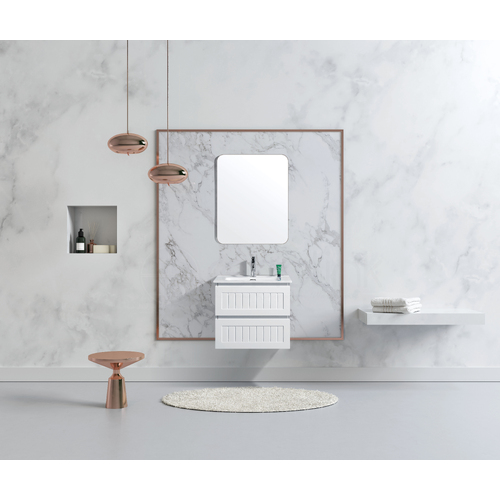 Hampton 600mm PVC Wall Hung Bathroom Vanity