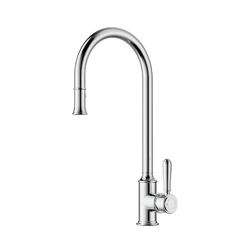 Ikon Clasico Pull Out Sink Mixer Chrome