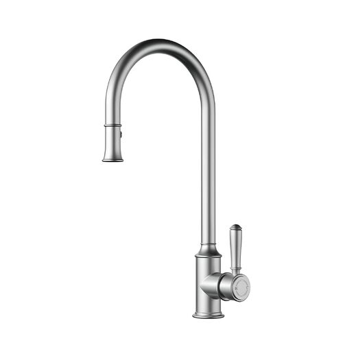 Ikon Clasico Pull Out Sink Mixer Brushed Nickel
