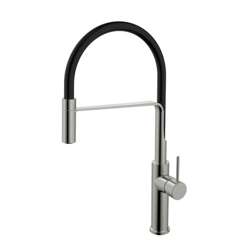 Ikon Hali Pull-Out Multi-Function Kitchen And Laundry Sink Mixer Brushed Nickel