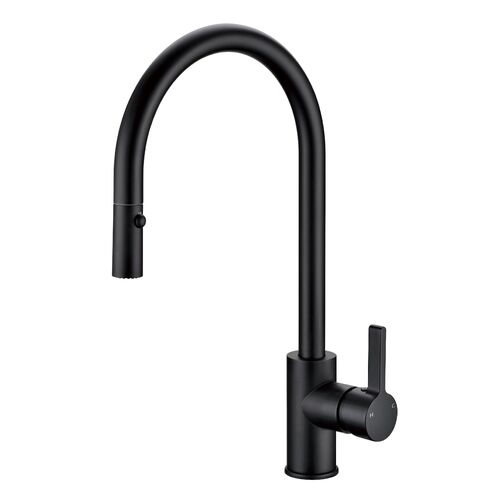 Otus Pull-Out Kitchen And Laundry Sink Mixer Matte Black