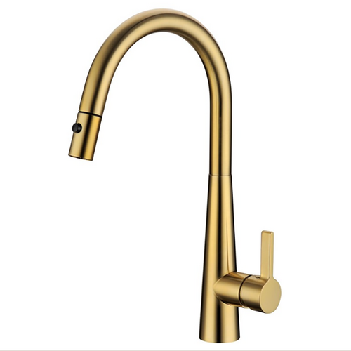 Otus Lux Pull-Out Kitchen And Laundry Sink Mixer Brushed Gold