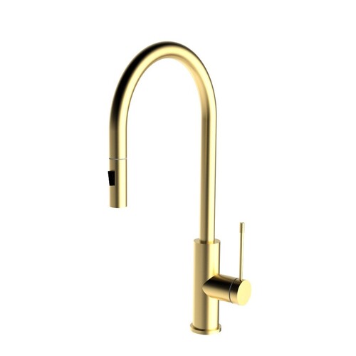 Aziz-II Pull-Out Kitchen And Laundry Sink Mixer Brushed Gold