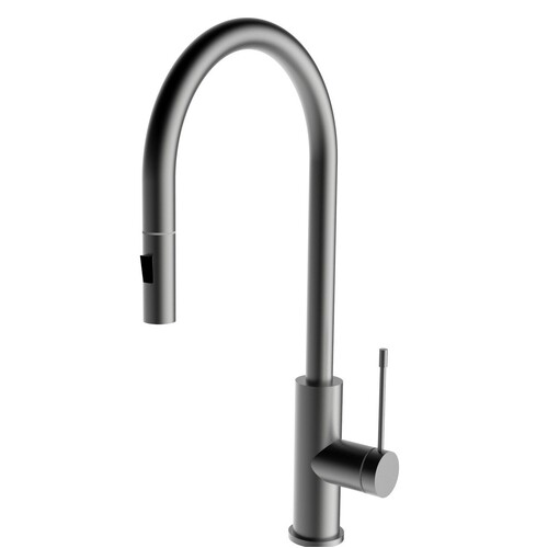 Aziz-II Pull-Out Kitchen And Laundry Sink Mixer Gun Metal