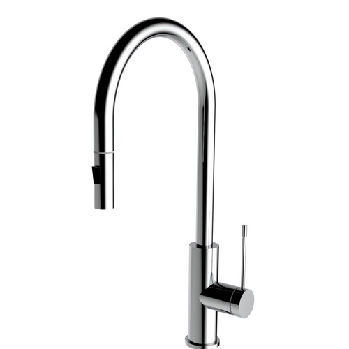 Aziz-II Pull-Out Kitchen And Laundry Sink Mixer Chrome