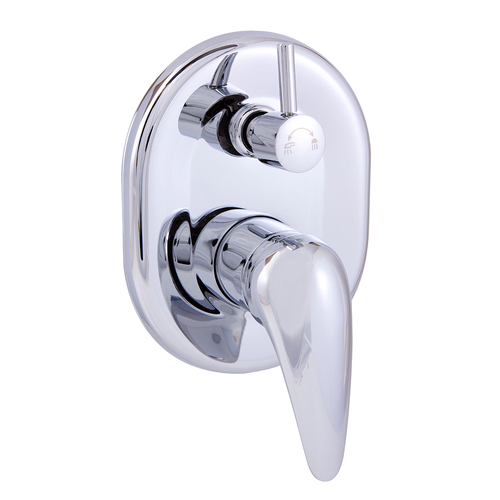 Ruby Wall Mixer with Diverter Chrome