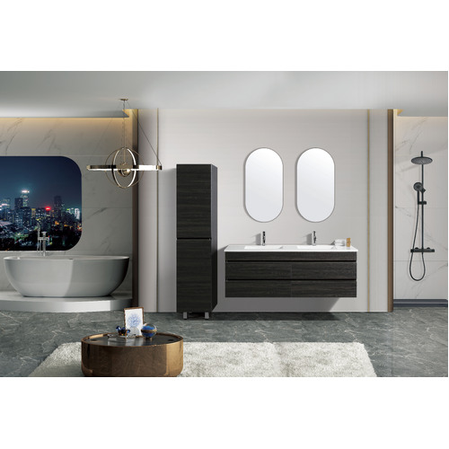 Vellena 1500mm PVC Water Proof Empire Oak Wall Hung Bathroom Vanity Cabinet