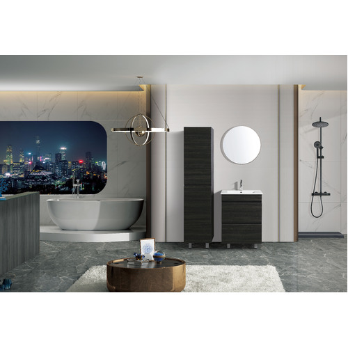 Vellena 600mm PVC Water Proof Empire Oak Bathroom Vanity Cabinet