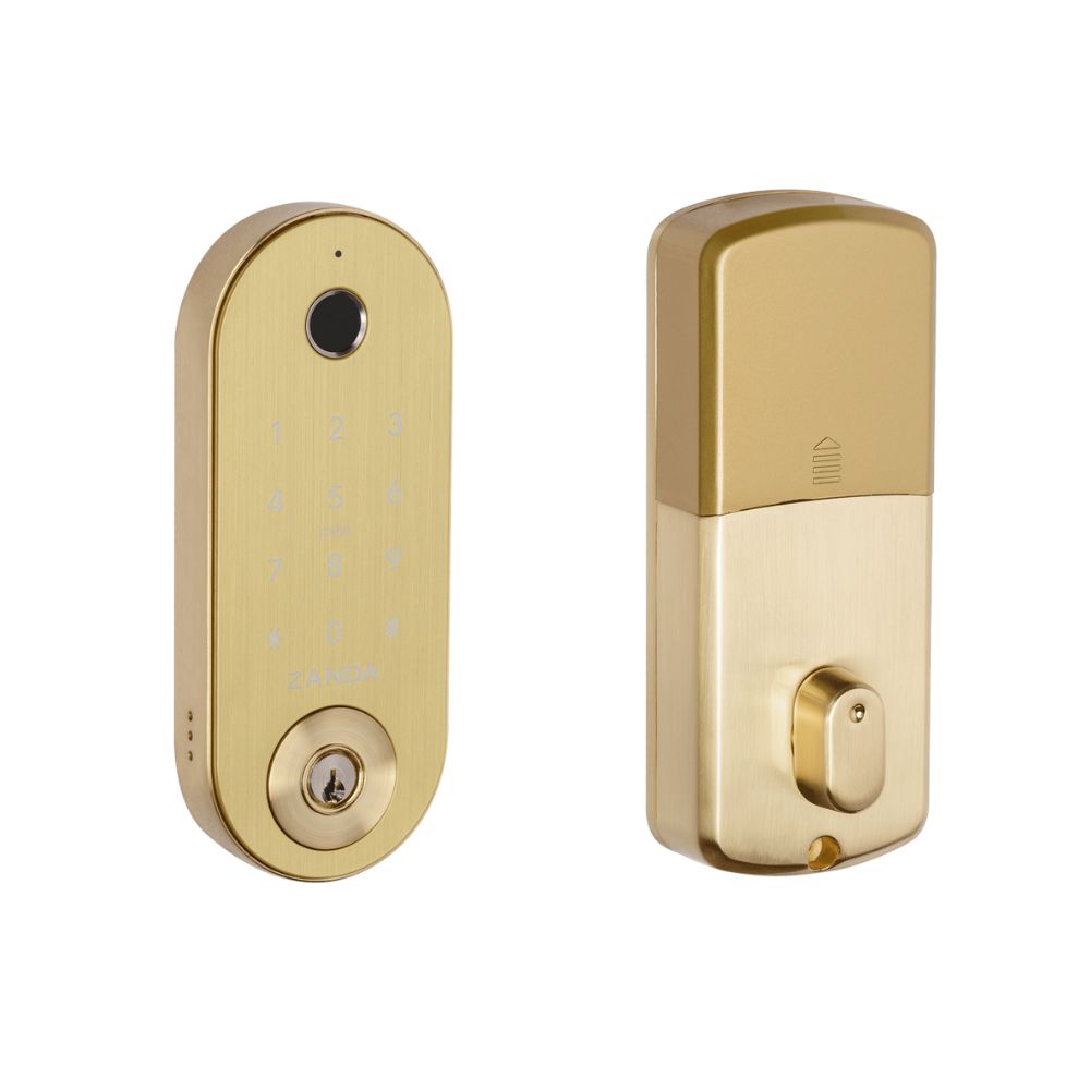 Stealth Smart Lock Deadbolts Satin Brass