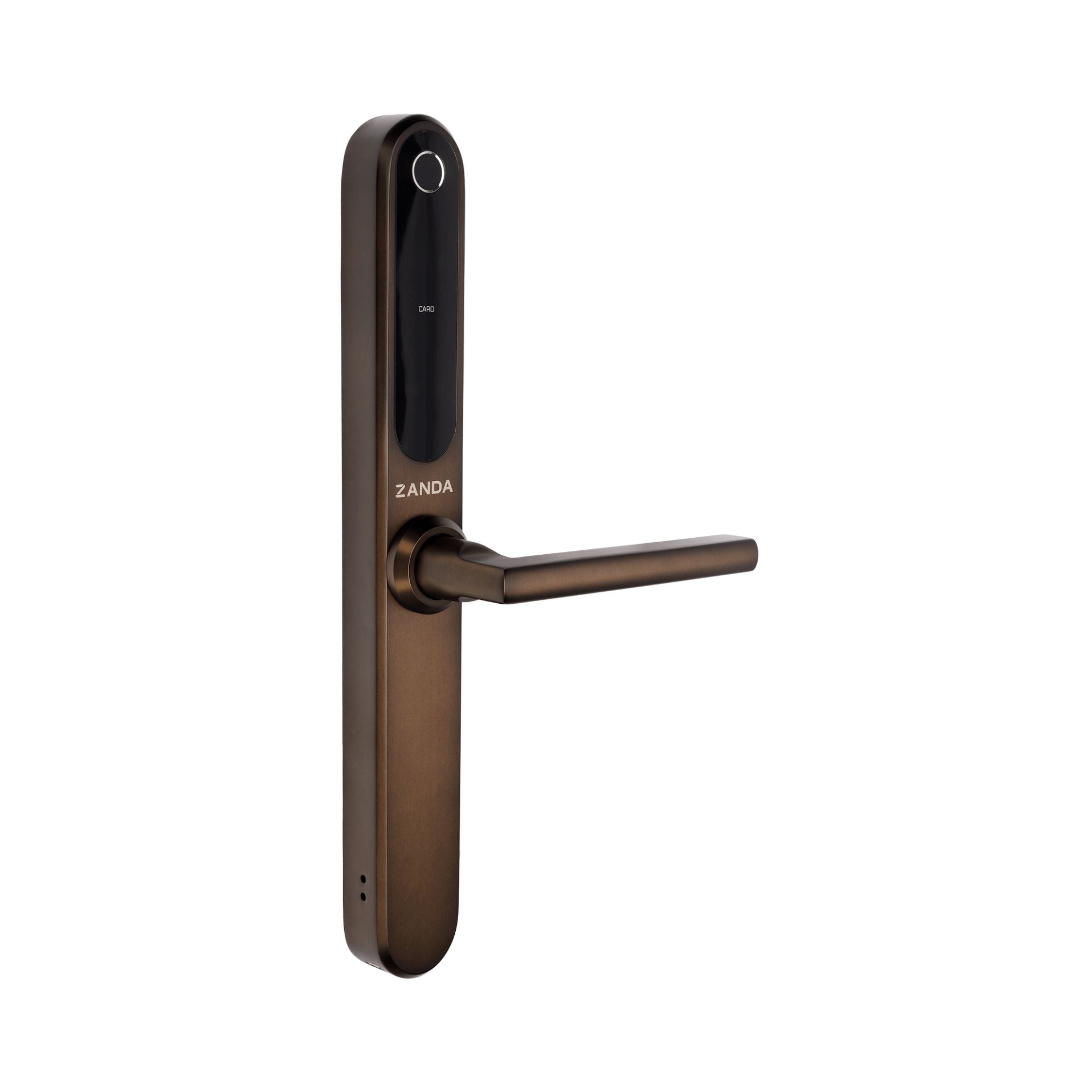 Zanda Stealth Smart Lock Longplate 60mm Backset Mortice lock Ember Bronze