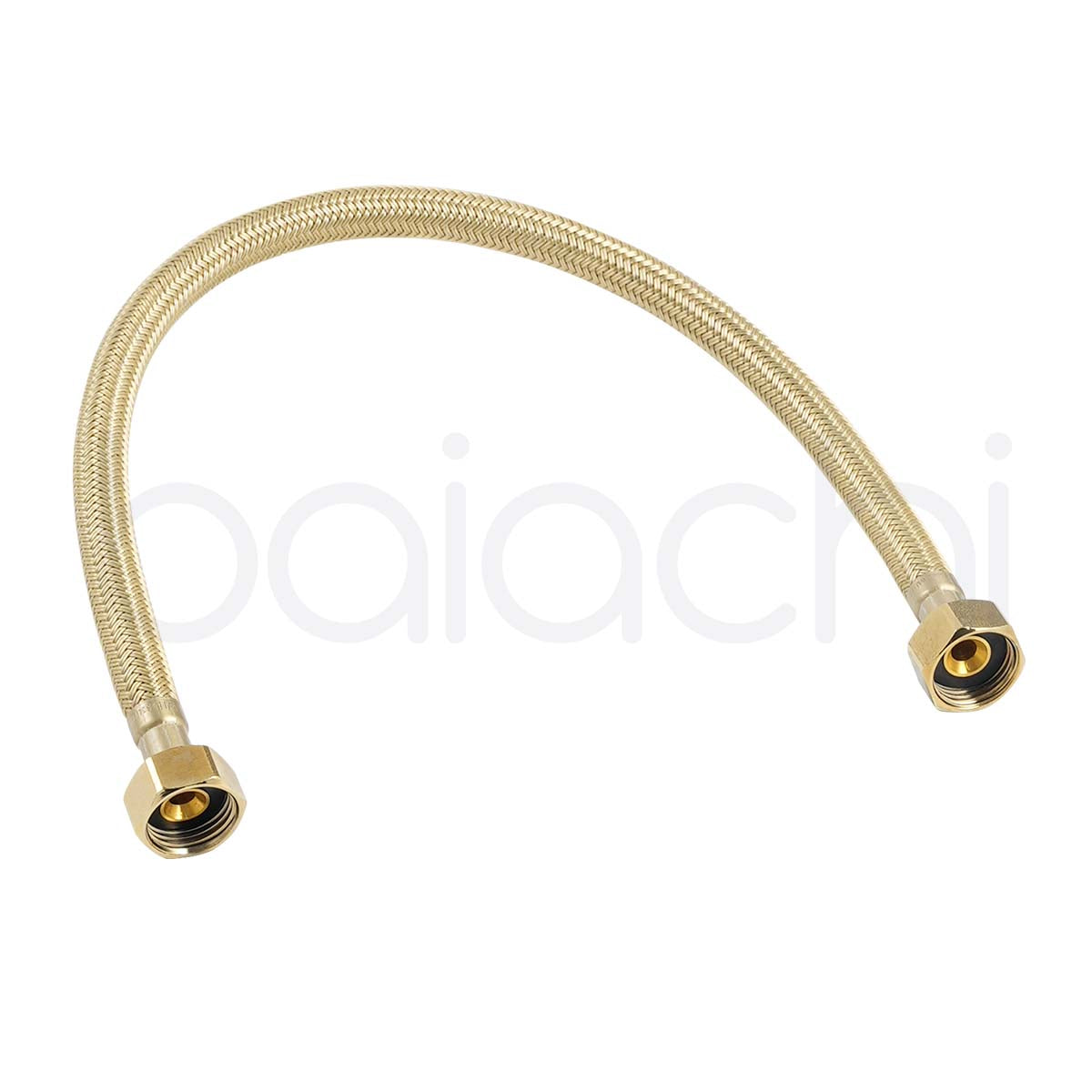 Baiachi 450mm Braided Flexible Hose Brushed Gold