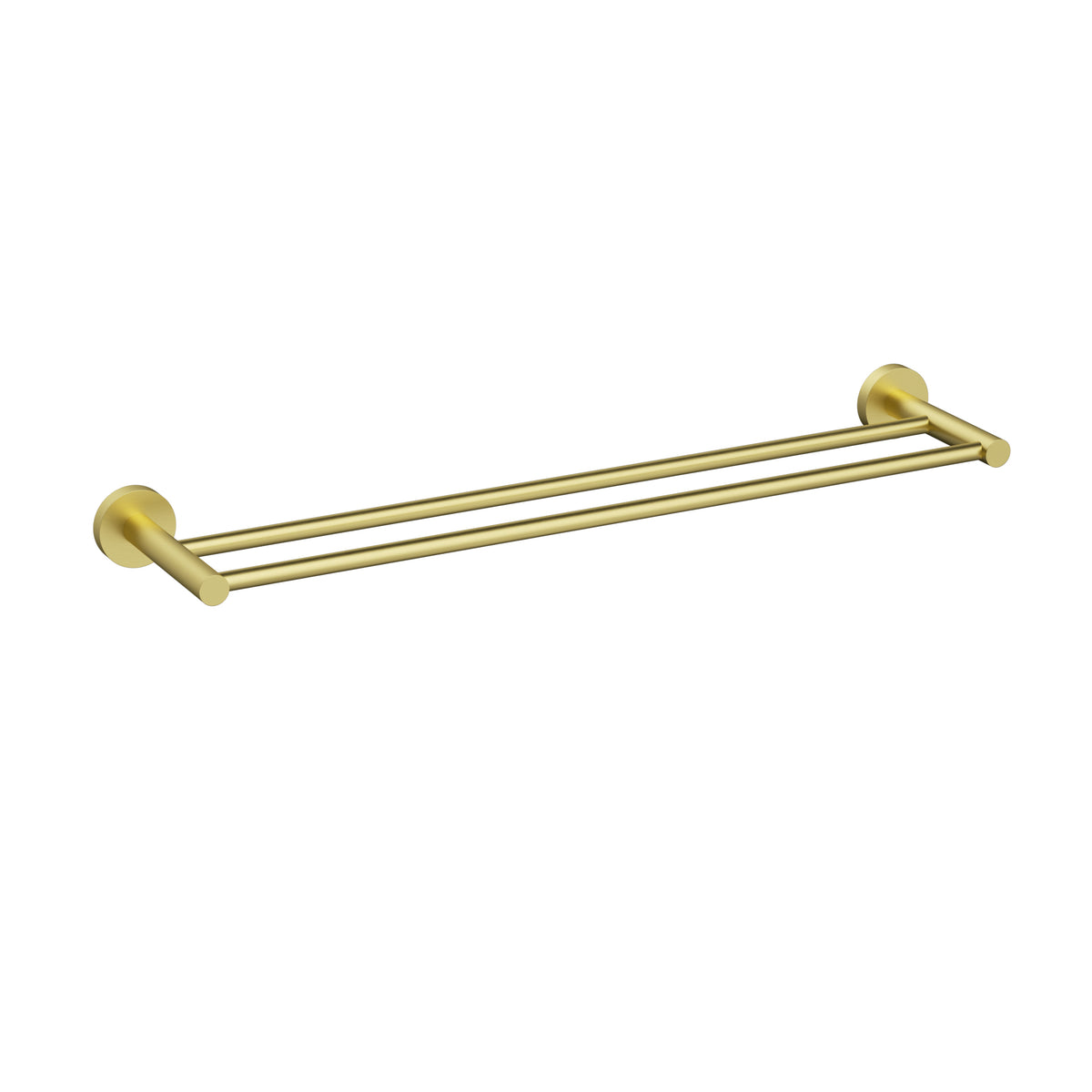 Otus Slimline SS304 Double Towel Rail 600mm Brushed Gold