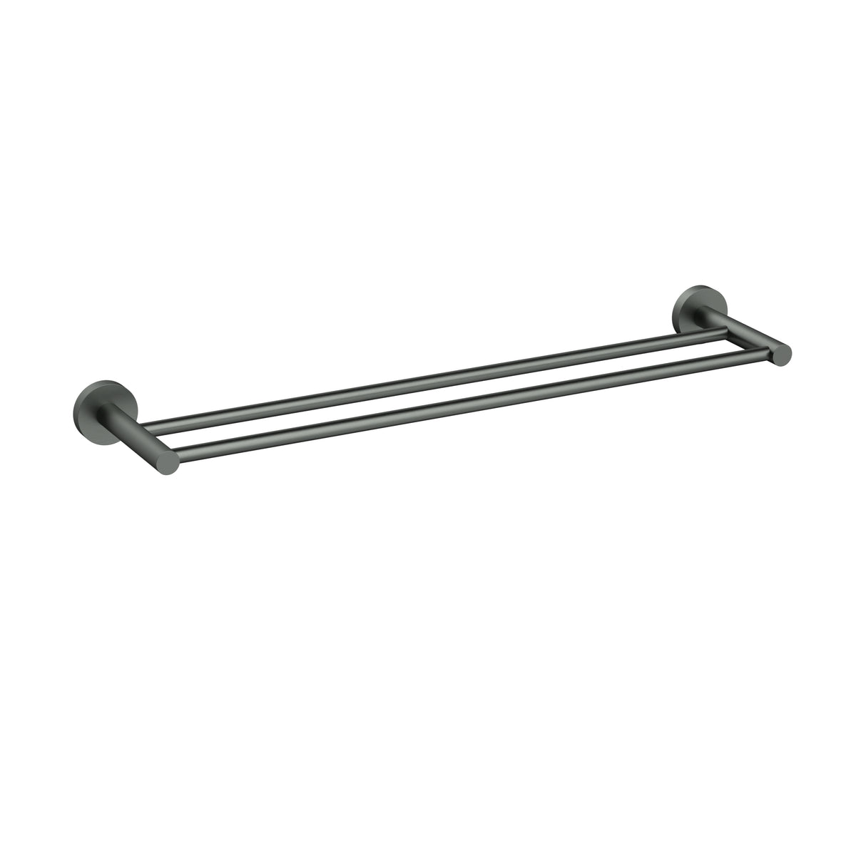 Otus Slimline SS304 Double Towel Rail 600mm Gun Metal