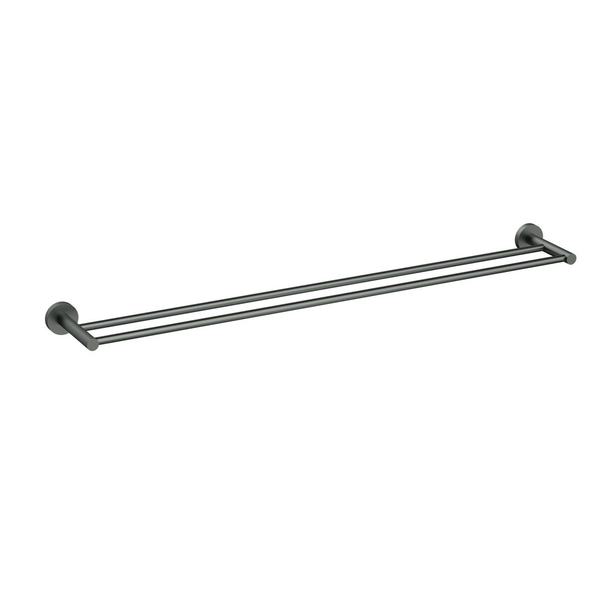 Otus Slimline SS304 Double Towel Rail 900mm Gun Metal
