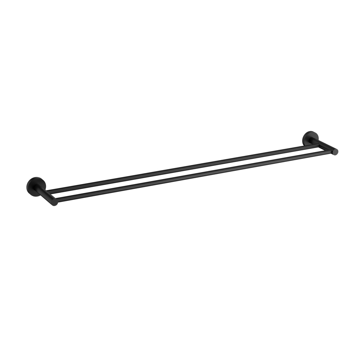 Otus Slimline SS304 Double Towel Rail 900mm Matte Black