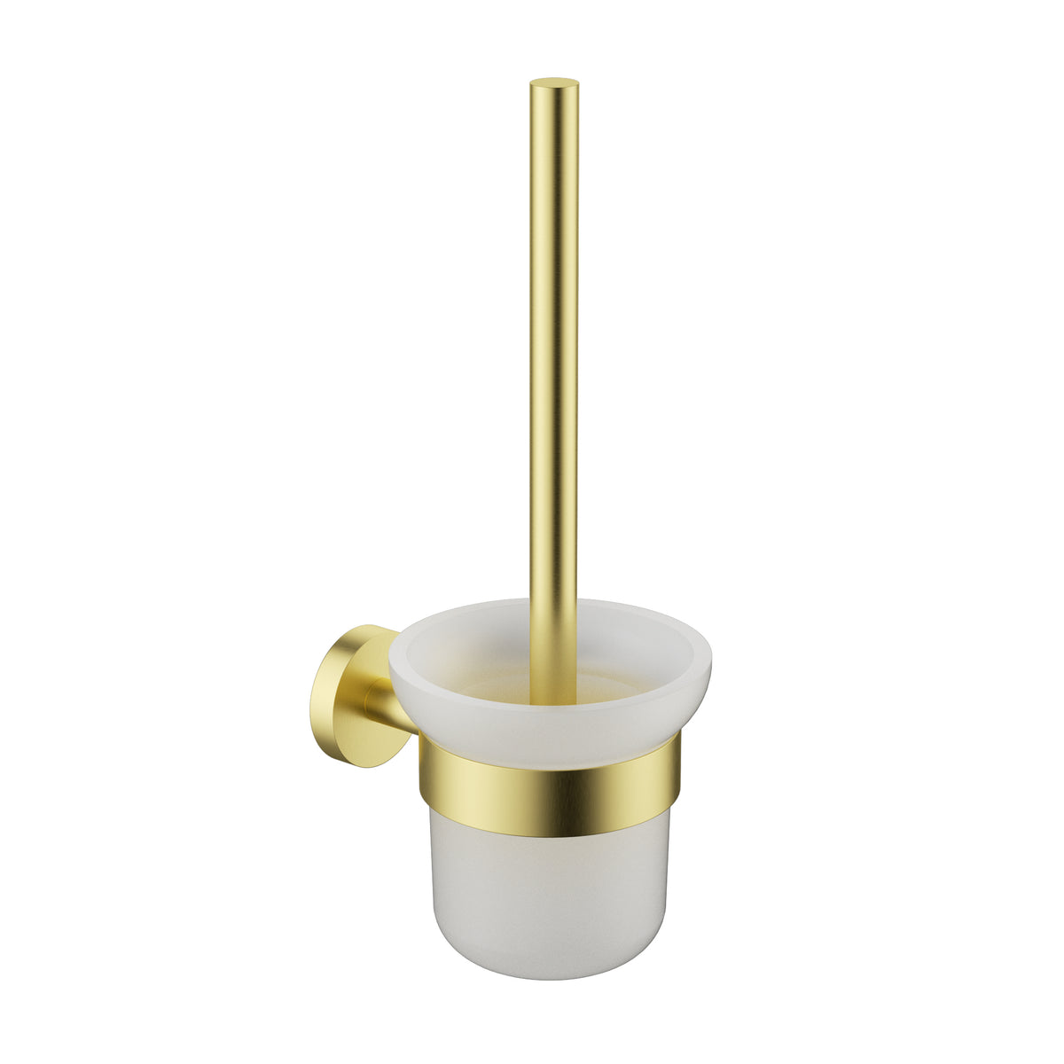 Otus Slimline SS304 Toilet Brush Set Brushed Gold