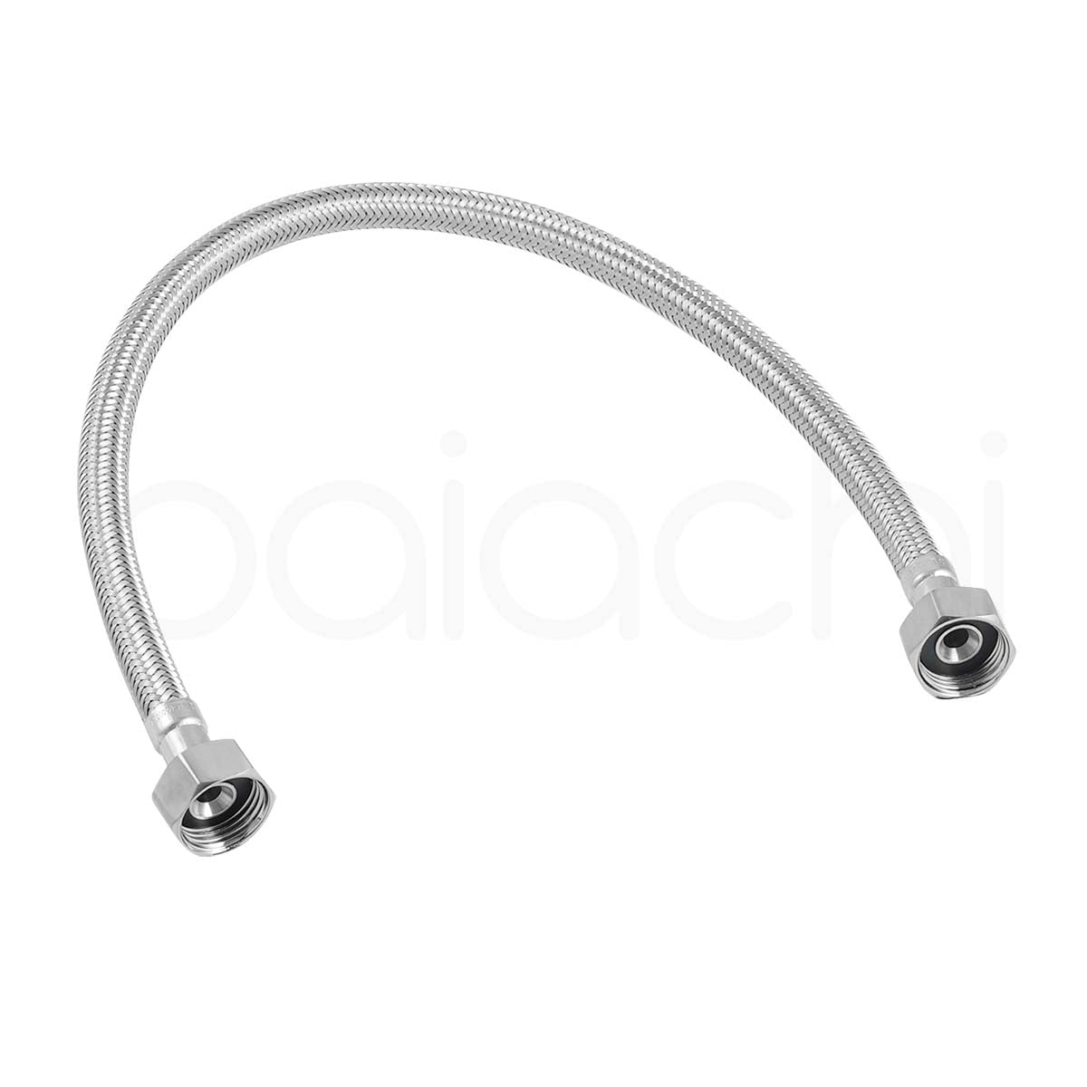 Baiachi 450mm Braided Flexible Hose Brushed Nickel