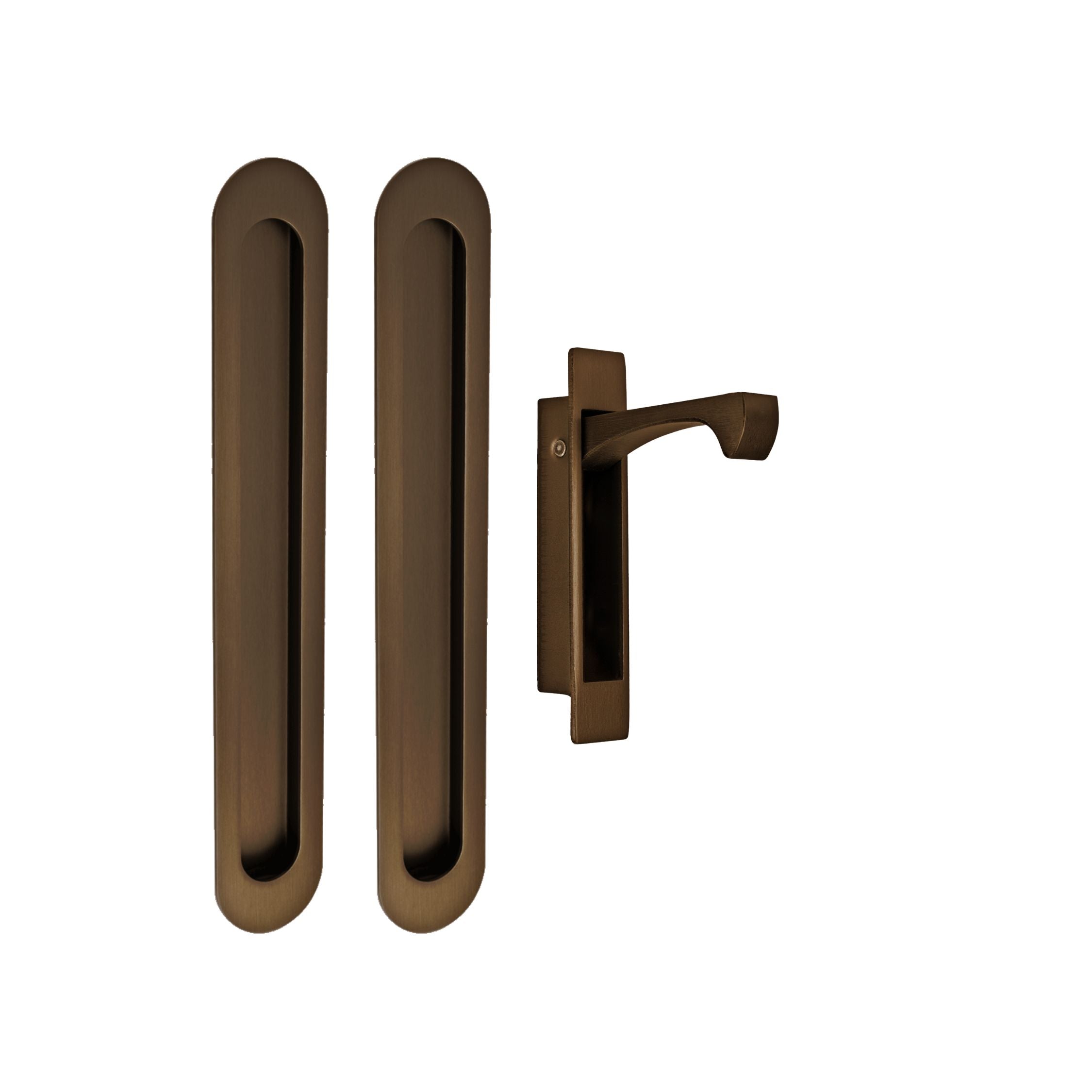 Zanda Duke Flush Pull Kit Ember Bronze