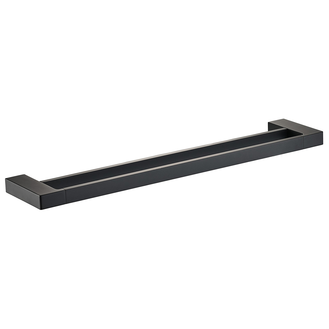 Ceram Double Towel Rail 800mm Matte Black