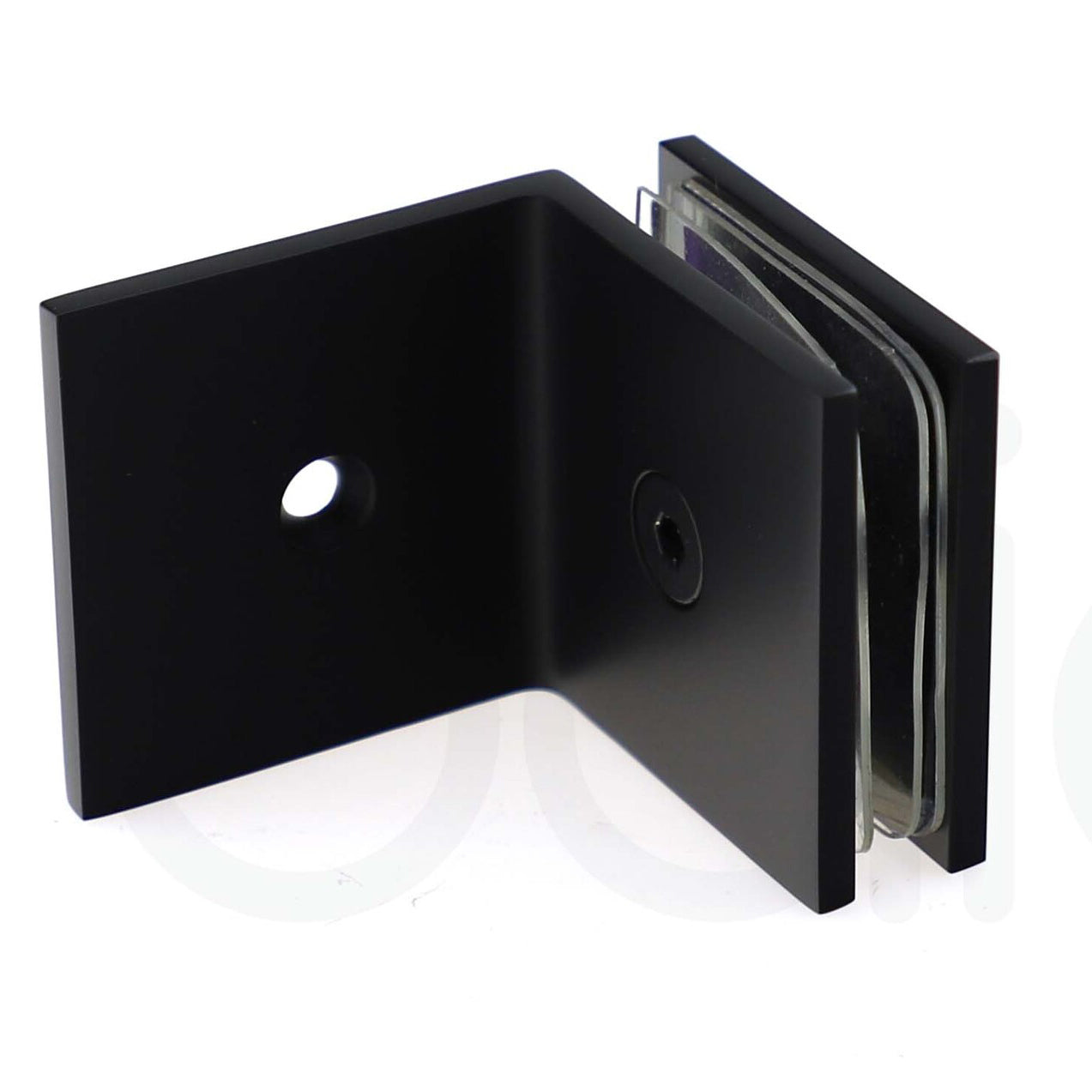1000mm Fixed Panel Shower Screen Matte Black