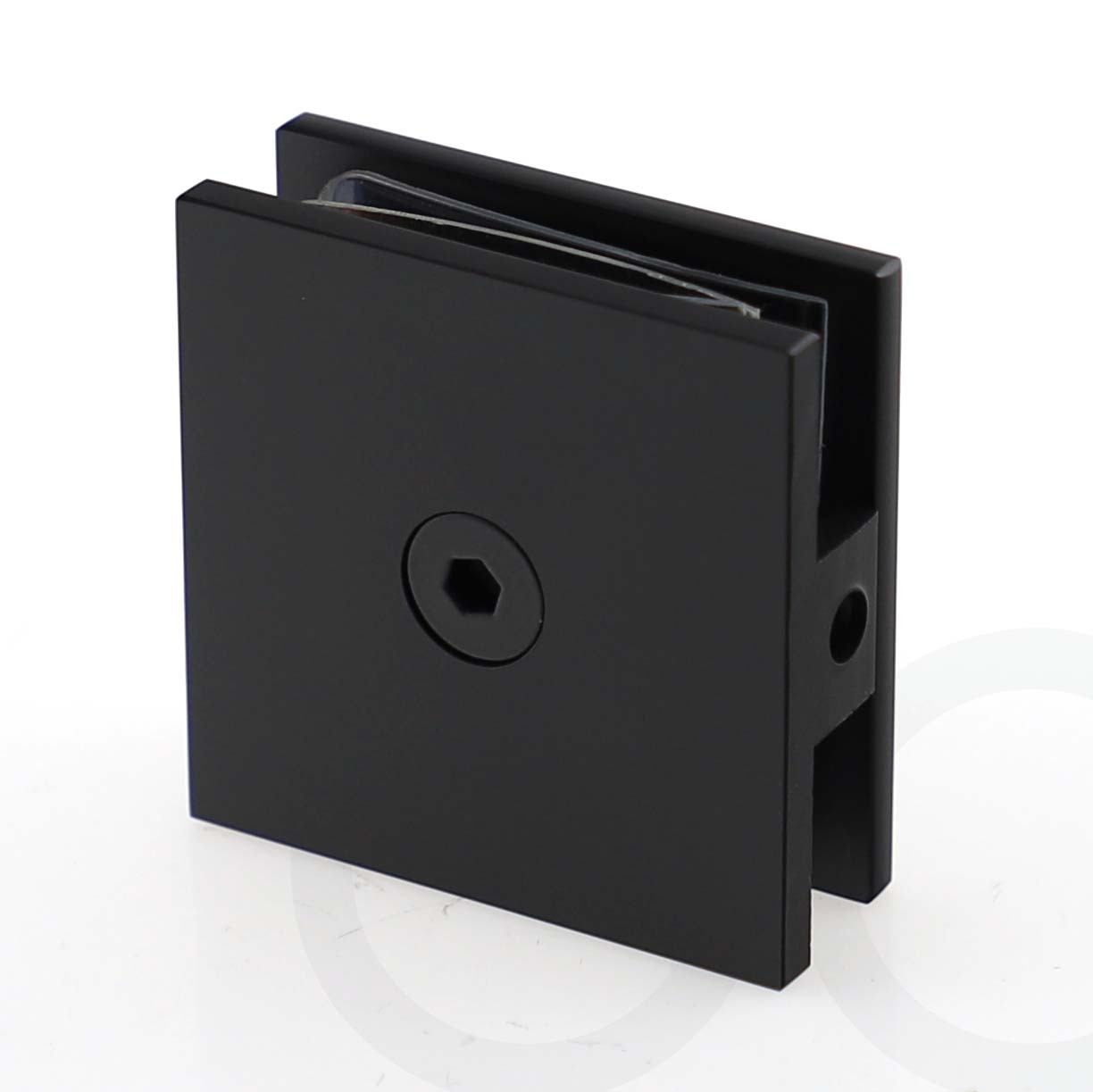 900mm Fixed Panel Shower Screen Matte Black