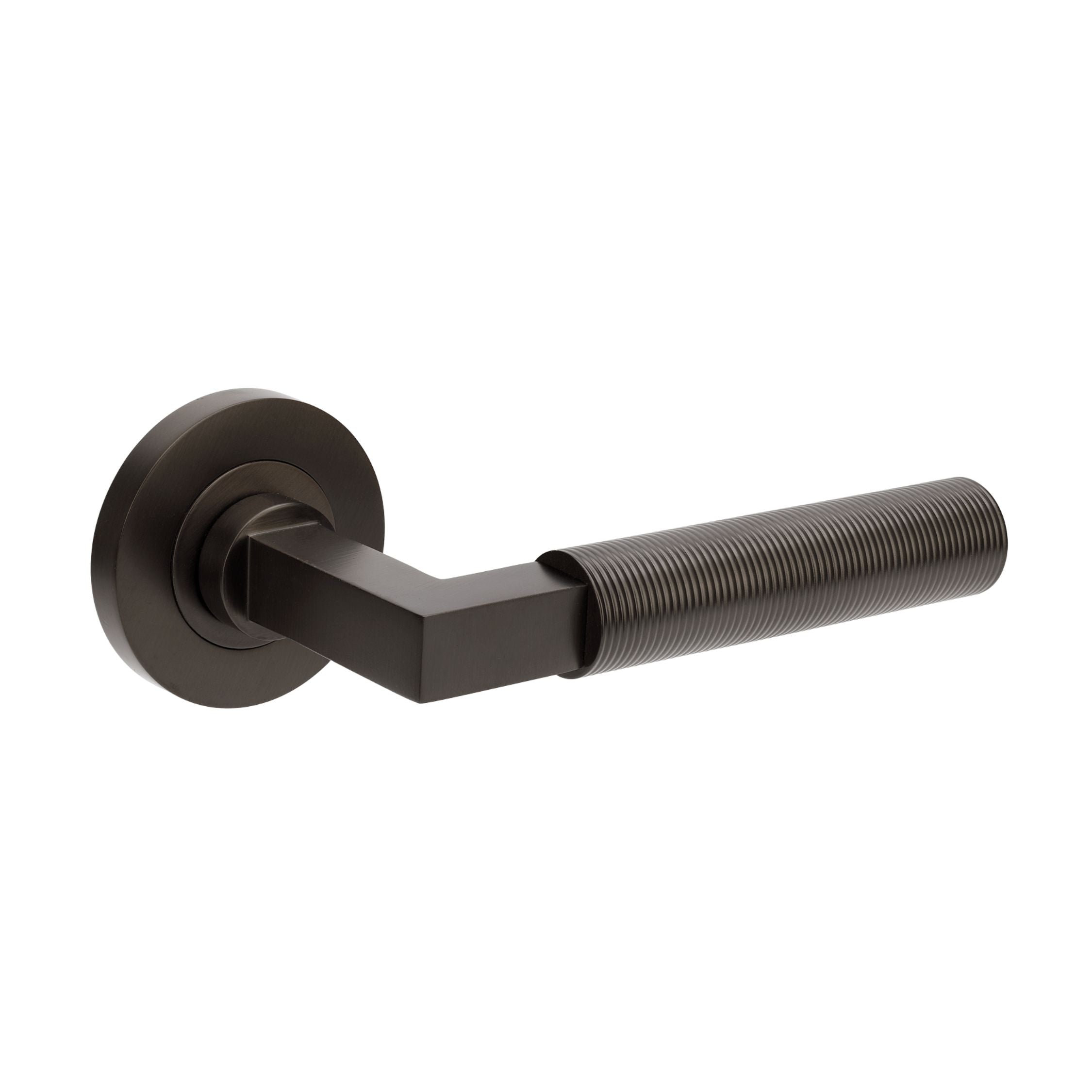 Zanda Zurich Fluted Privacy Set Graphite Nickel