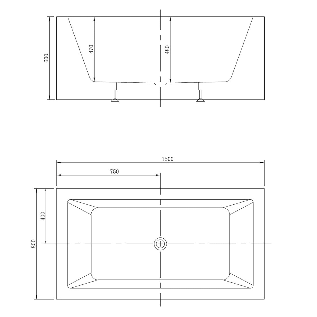 Ataud 1520mm 12 Jets Freestanding Spa Bath Electronic Hot Pump