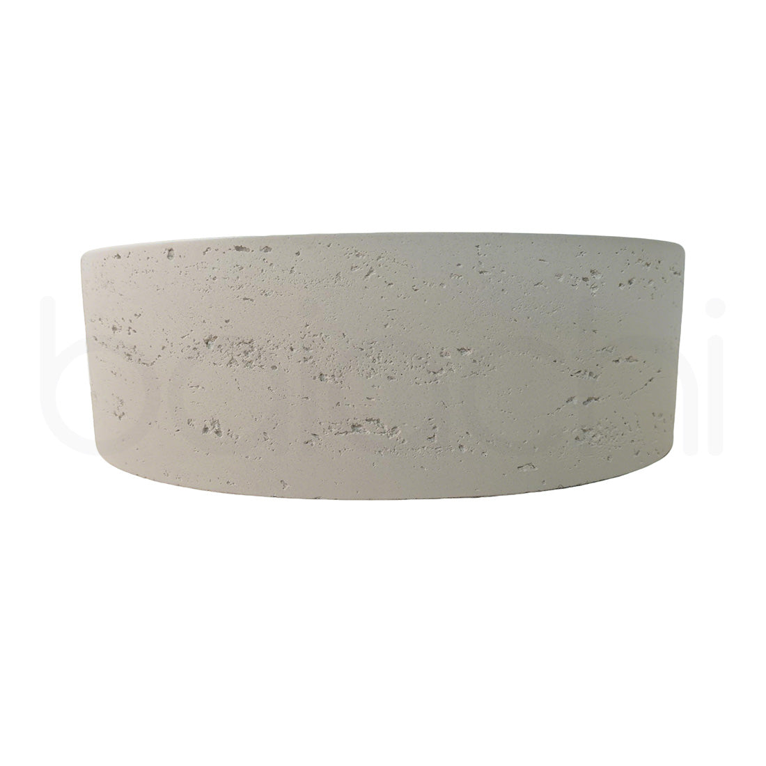 Baiachi Travertine Round Concrete Bathroom Counter Top Basin Tuscany Warm White