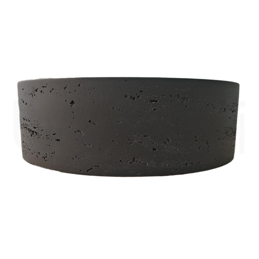Baiachi Travertine Round Concrete Bathroom Counter Top Basin Ankara Charcoal