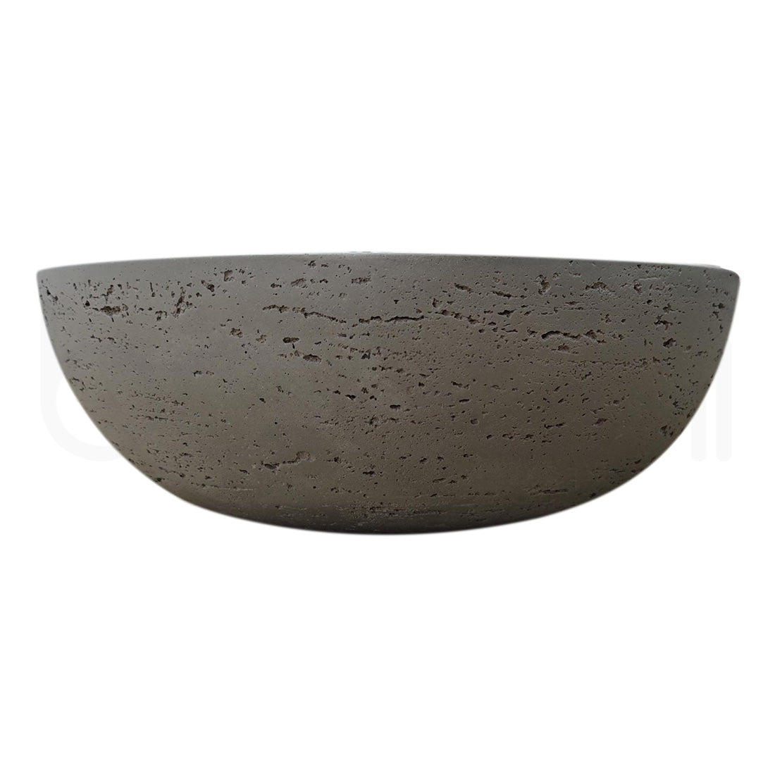 Baiachi Travertine Oval Concrete Bathroom Counter Top Basin Ankara Charcoal