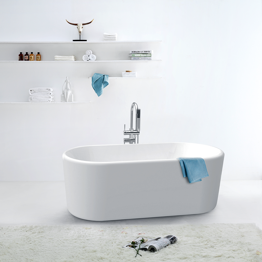 Oval Round 1700 Freestanding Bath Tub