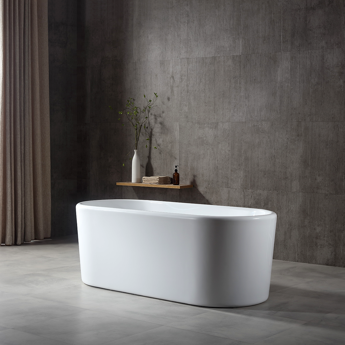 Oval Round 1700 Freestanding Bath Tub