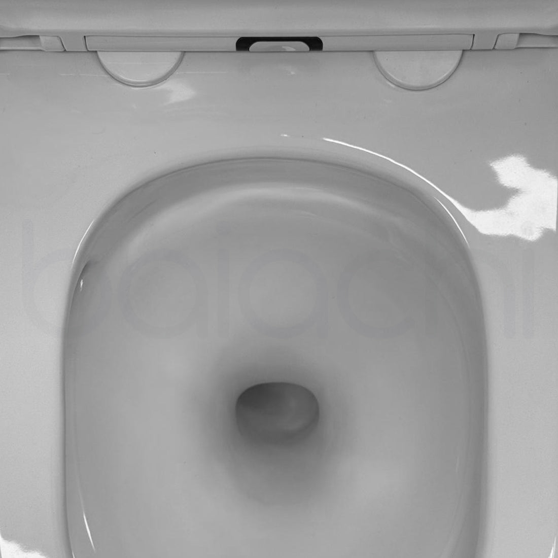 Habana Tornado Rimless Quiet Flush In Wall Toilet Suite with Round Matte Black Flushing Buttons